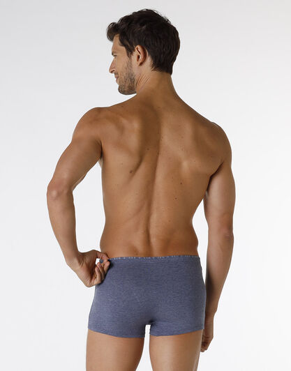 Boxer Rephined Cotton Modal, blu melange, , LOVABLE