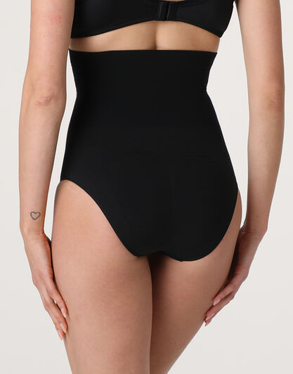 Guaina Slip Vita Alta modellante Silhouette Shaping in microfibra, nero, , LOVABLE