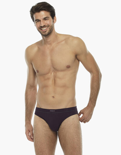 Slip bordeaux in cotone supima , , LOVABLE