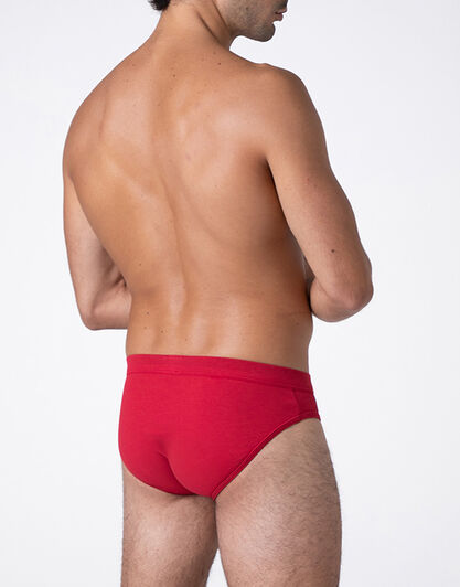 Slip Solid Red Xmas, rosso profilo check, , LOVABLE