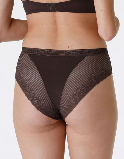 Slip midi Invisible Exclusive in microfibra, caffè, , LOVABLE