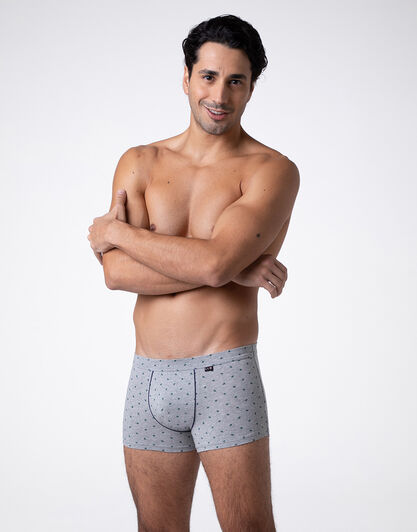 Boxer Classic Cotton Modal, grigio stampa alberi, , LOVABLE