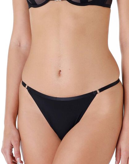 Slip tanga in microfibra Sensual Mesh, nero, , LOVABLE
