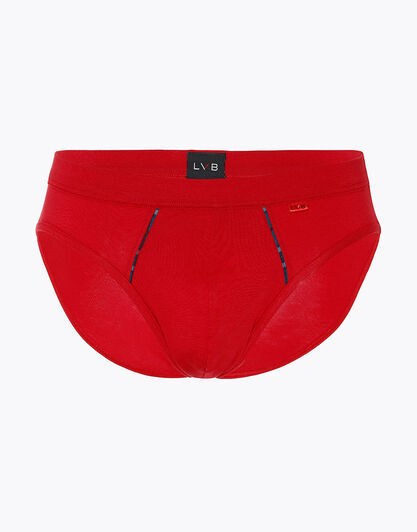 Slip uomo in cotone elasticizzato, rosso, , LOVABLE