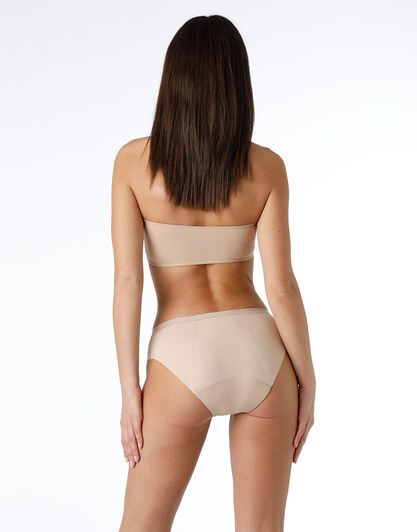 Slip da ciclo lavabile in microfibra con finiture invisibili per flusso abbondante, skin, , LOVABLE