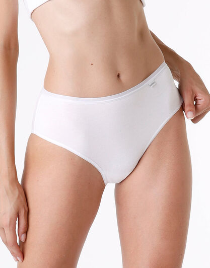 Slip midi lovely in cotone modal, bianco, , LOVABLE