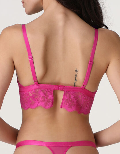 Reggiseno Triangolo Senza Ferretto Petal Lace in pizzo, fucsia, , LOVABLE