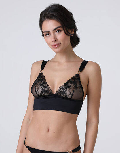 Reggiseno Triangolo Senza Ferretto L'Elegance in pizzo, nero, , LOVABLE