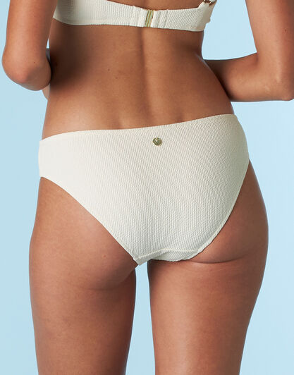 Costume Slip Glam Smoke in microfibra goffrata, sabbia, , LOVABLE