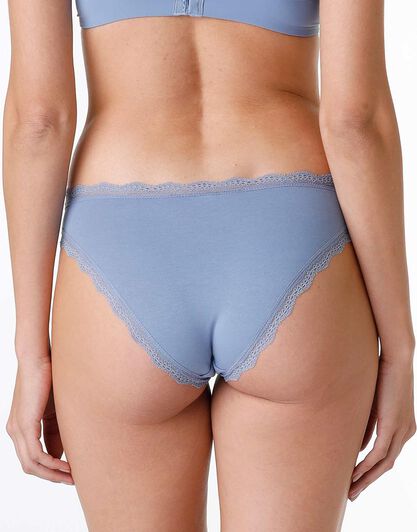 Slip Lovable Panties in cotone elasticizzato, blu polvere, , LOVABLE