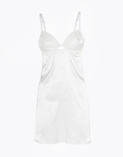 La Senza - Babydoll Lace lingerie in raso, bianco, , LOVABLE