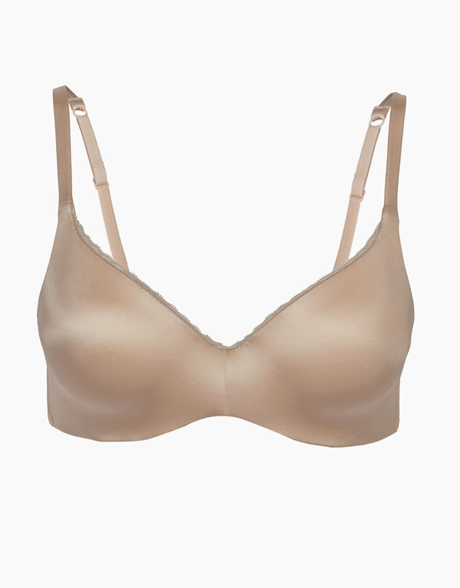 Reggiseno leggermente imbottito 24H lift con sistema infilo sfilo ferretto in microfibra skin