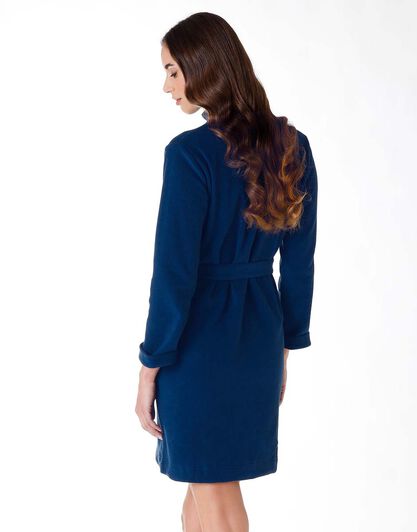 Vestaglia donna in pile, blu, , LOVABLE