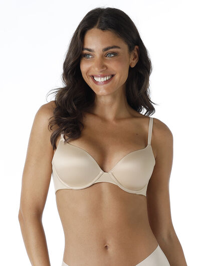 Reggiseno con ferretto imbottito Smooth Comfort in microfibra lucida, skin, , LOVABLE