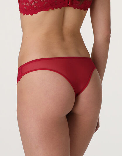 Perizoma Ribbon Lace in pizzo, rosso, , LOVABLE