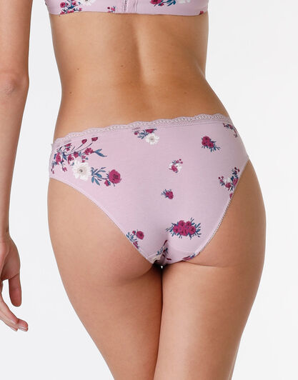 Slip Lovable Panties in cotone elasticizzato, stampa fiori, , LOVABLE