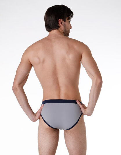 Slip uomo in cotone modal, grigio e blu, , LOVABLE