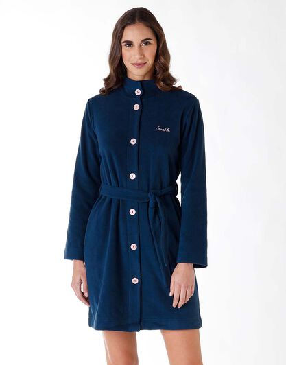 Vestaglia donna in pile, blu, , LOVABLE