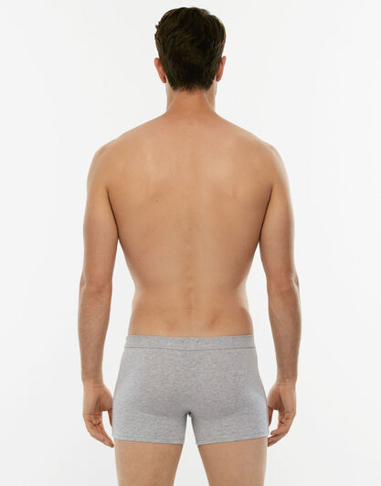 Short boxer Cotton Stretch grigio melange in cotone elasticizzato-LOVABLE