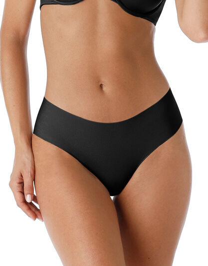 Culotte brasiliano senza cuciture Free Cut Panties in microfibra, nero, , LOVABLE