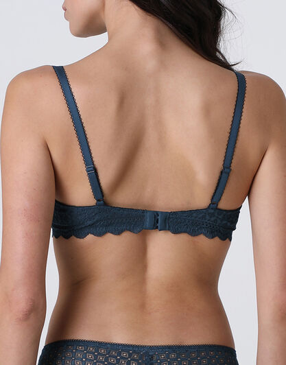 Reggiseno con Ferretto Graphic Lace in pizzo, ottanio, , LOVABLE