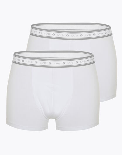 Boxer bipack uomo in cotone biologico, bianco, , LOVABLE