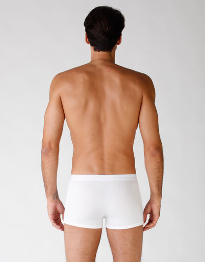 Bipack boxer in cotone elasticizzato, bianco, , LOVABLE