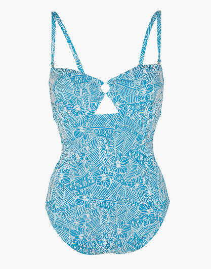 Costume intero Trendy Jacquard in microfibra, ottanio chiaro jacquard, , LOVABLE