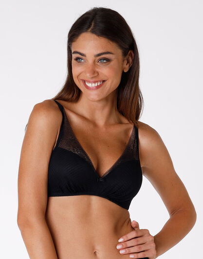 Reggiseno senza ferretto leggermente imbottito Sensual Touch Exclusive, nero-LOVABLE