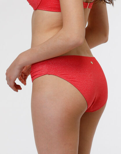 Costume slip in microfibra Plain Lurex, corallo, , LOVABLE