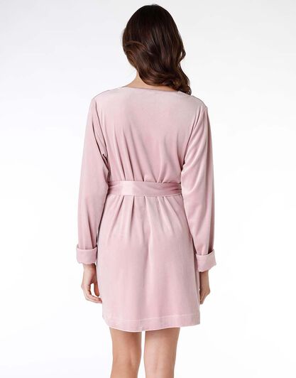 Vestaglia donna in ciniglia, rosa, , LOVABLE