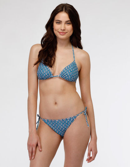 Costume reggiseno triangolo in microfibra e nylon riciclato, stampa geometrica, , LOVABLE