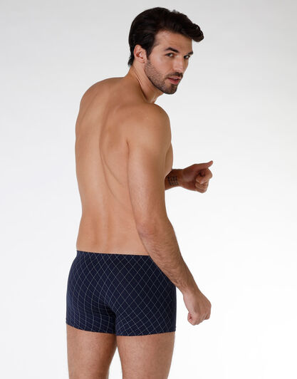 Boxer Bipack uomo in cotone modal, blu jeans e blu navy, , LOVABLE