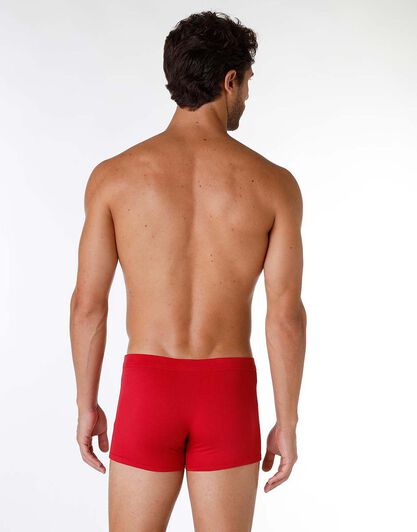 Boxer uomo in cotone elasticizzato, rosso, , LOVABLE