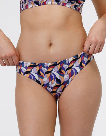 Costume brasiliano in microfibra lucida Printed shiny micro, stampa multicolor, , LOVABLE