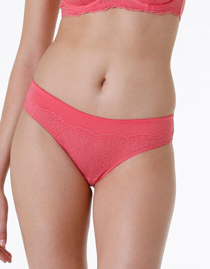 Slip in pizzo e microfibra Exquisite Lace, corallo, , LOVABLE
