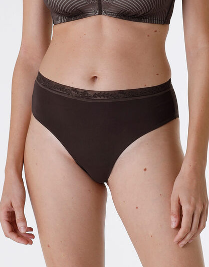 Slip midi Invisible Exclusive in microfibra, caffè, , LOVABLE