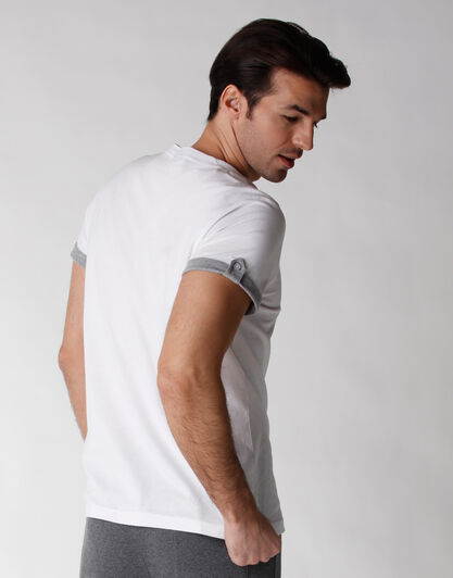 T-shirt manica corta 100% cotone, bianco, , LOVABLE