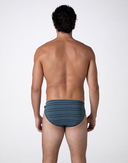 Slip Rephined Cotton Modal, verde righe, , LOVABLE