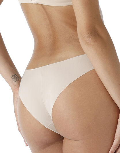 Brasiliano sgambato senza cuciture Free Cut Panties in microfibra, skin, , LOVABLE