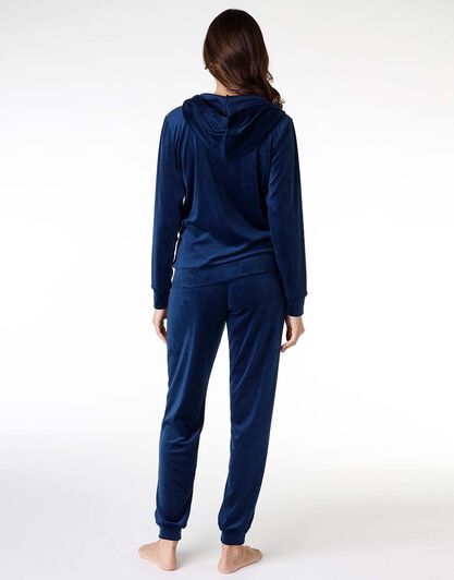 Homewear donna in ciniglia, blu, , LOVABLE