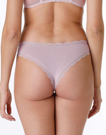 Brasiliano Lovable Panties in cotone elasticizzato, rosa, , LOVABLE