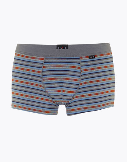 Boxer uomo in cotone modal, antracite multirighe, , LOVABLE