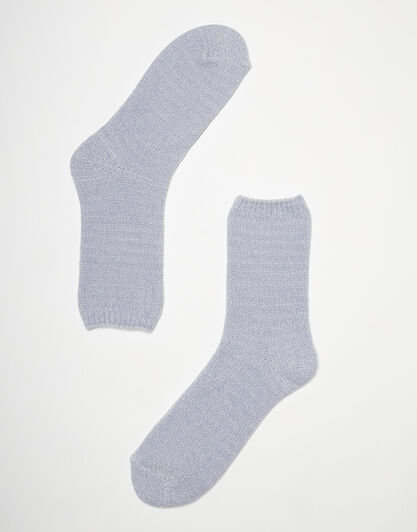 Calzini corti donna, azzurro melange, , LOVABLE