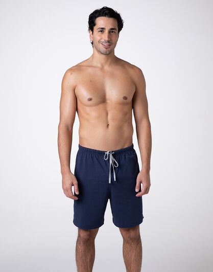 Pantalone corto casual jersey, blu navy, , LOVABLE