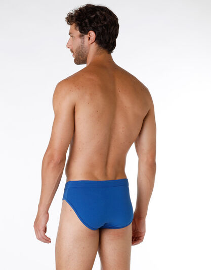 Slip uomo in cotone elasticizzato, blu royal, , LOVABLE