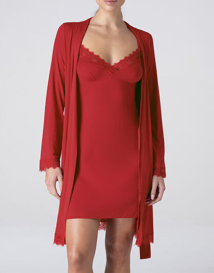 Sottoveste Elegant Modal, rosso, , LOVABLE