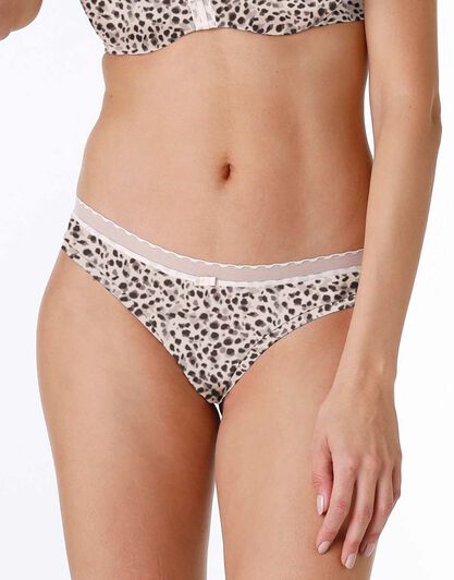 Brasiliano My Daily Comfort in microfibra, stampa animalier, , LOVABLE