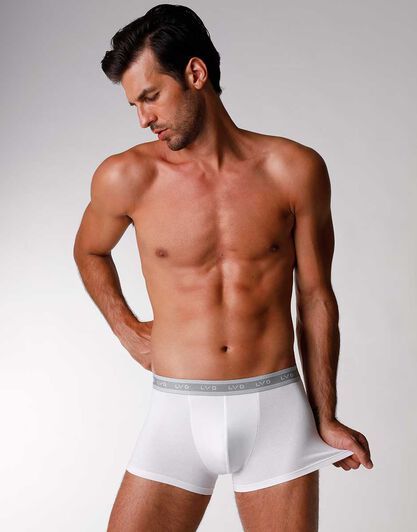 Bipack boxer uomo 3D Evolution in jersey cotone e lycra, bianco, , LOVABLE