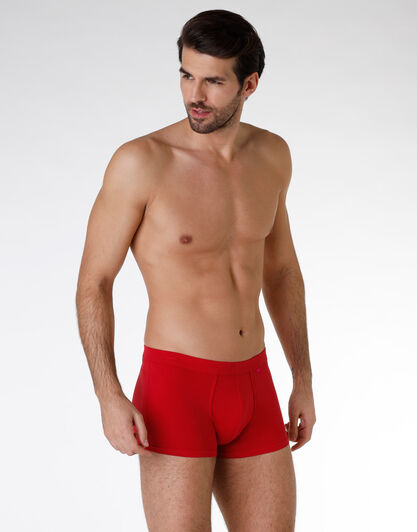 Boxer uomo in cotone elasticizzato, rosso, , LOVABLE